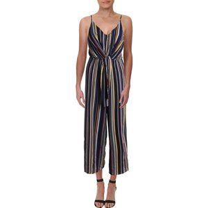 NWT Aqua Cropped Wide Leg Tie Front Jumpsuit M